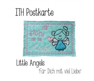Postkarte Little Angels - Für Dich mit viel Liebe